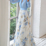 Maxi Kukallinen Mekko Pénélope | Ikimuistoinen Eleganssi Maison Claire ja Sylvie