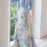 Maxi Kukallinen Mekko Pénélope | Ikimuistoinen Eleganssi Maison Claire ja Sylvie