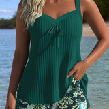 Laluna® | Raidallinen tankini ja uimapantsit kahdessa osassa