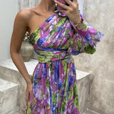 Filippa | Asymmetrinen yhden hihnan mekko