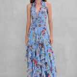 Pitkä Elegantti Mekko Halterneck - Maison Claire ja Sylvie