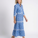 Pauline | Kolmen neljänneksen hihallinen midi-mekko ja ketjumalli