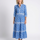 Pauline | Kolmen neljänneksen hihallinen midi-mekko ja ketjumalli