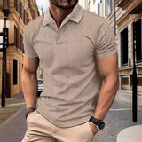Polo-paita - Rentouttava Jacquard-kangas