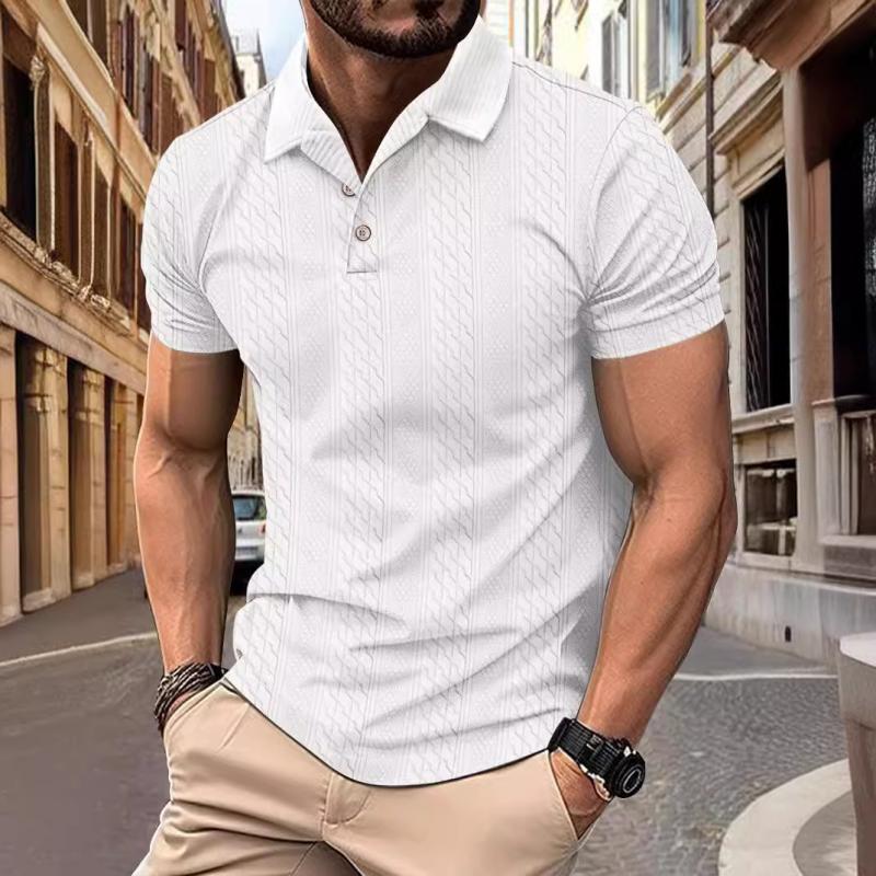 Polo-paita - Rentouttava Jacquard-kangas