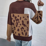 Le clair | Triko vintage me print leopard dhe patchwork