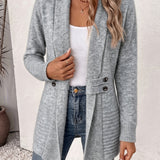 Xalviere | Kardigan elegant për gra – Pjesa e përparme e hapur dhe bel i përshtatur