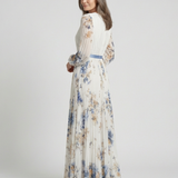 Anaïs | Pitkähihaisen Kukallinen Maxi Mekko