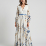 Anaïs | Pitkähihaisen Kukallinen Maxi Mekko